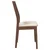 Vidaxl Jedilni stoli z blazinami 2 kosa Brown Solid Wood Rubber