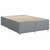 vidaXL Box spring postelja z vzmetnico svetlo siva 140x200 cm blago