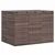 Vidaxl Vrtna škatla za blazine PE ratan 145x100x103 cm rjava
