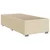 Vidaxl Box spring postelja z vzmetnico krem 100x200 cm blago