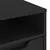 Vidaxl TV omarica VISNES Črna 100x40x38 cm Izoblikovan les