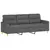 2-dijelni set sofa s jastucima tamnosivi od tkanine