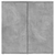 Komoda 2 kom siva boja betona 79x38x80 cm od konstruiranog drva