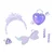 MGA Rainbow High Creative Crystals lutka Violet Willow