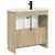Set namještaja za kupaonicu Hrast sonoma 56 x 37,5 x 81 cm