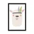 Plakat indijanska lama s peresi - 20x30 silver
