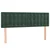 Vidaxl Box spring postelja z vzmetnico temno zelen 140x190 cm žamet