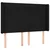 Vidaxl Box spring postelja z vzmetnico LED črna 140x190 cm blago