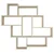 Hanah Home Zidna polica Parola, 115,5x 103,5x15 cm,Krem