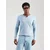 JACK & JONES Majica JJESPLIT progasto modra