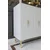 Hanah Home komoda Ayshe 120, 120 cm, bela / zlatna