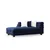 Atelier del Sofa Ugaona garnitura Boston, 300x186 cm, Plava