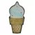 TelForceOne Forever Light LED retro kovinski znak Ice Cream [RTV100461]