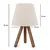 Opviq Stona lampa AYD-2845, Prljavo bela