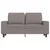 VIDAXL Dvosed taupe 120 cm blago