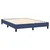 Vidaxl Box spring postelja z vzmetnico modra 140x200 cm blago