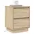 Noćni ormar s ladicama 2 pcs Sonoma hrast 39 x 34,5 x 50 cm