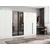 Hanah Home ormar sa reflektujućim staklom Nisa 20608, 360 cm, beli