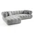 ATELIER DEL SOFA Ugaona garnitura Petra Left Grey