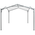 vidaXL Paviljon 3x3x2,6 m bel 180 g/m2