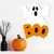 WallXpert zidna dekoracija od MDF-a HALMDF-016, beli duh sa natpisom Boo, 35 x 43 cm