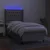 vidaXL Box spring postelja z vzmetnico LED sv. siva 100x200 cm blago
