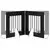 Vrata za pse s postoljem 6 pcs Crni hrast 60 x 60 cm