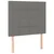 LED posteljno vzglavje temno sivo 100x5x118/128 cm blago