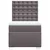 Vidaxl Box spring postelja z vzmetnico siva 80x200 cm umetno usnje