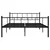 Okvir za krevet crni metalni 180 x 200 cm