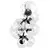 Luster na sajli ROSSI 8xE14/10W/230V crna/prozirna