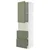 METOD / MAXIMERA Vis.elem.mikrotal. s vratima/2fioke, bela/Axstad sivozelena, 60x60x220 cm