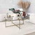 Hanah Home Klub sto Sun S411 85x35x85cm Zlatni