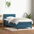 Vidaxl Box spring postelja z vzmetnico temno modra 80x220 cm žamet