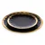 shumee Krožnik Lissa Black Gold 20 cm