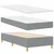 Vidaxl LED Box Spring Postelja Svetlo siva 90 x 190 cm blago