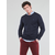Polo Ralph Lauren  Puloverji PULL COL ROND AJUSTE EN COTON PIMA LOGO PONY PLAYER  Modra