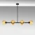 Opviq Luster Benek-15-14474, 103x40x74cm, IP20, Crno-žuti