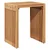 Vidaxl Vrtna stranska miza 3 szt. Rjava 33 x 44,5 x 51 cm