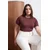 Trendyol Curve Ženska bluza Tbbss26Af00025, Braon