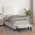 Vidaxl Box spring postelja z vzmetnico bel 100x200 cm umetno usnje