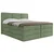 MID.YOU POSTELJA BOXSPRING 180 cm  x 200 cm , les, tekstil, leseni material zelena