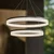 LED luster na sajli GALA LED/54W/230V prečnika 60 cm srebran