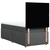 vidaXL Box spring postelja z vzmetnico temno siva 90x190 cm blago