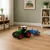 LEAN TOYS Traktor kmetijski z valjem, zelen 1:24
