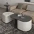 HANAH HOME Sto za dnevnu sobu Twin Anthracite
