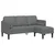 Set sofe s jastukom 2 pcs Tamno siva Poliester