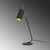Črna/v zlati barvi namizna svetilka s kovinskim senčnikom (višina 55 cm) Sivani – Opviq lights
