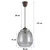 Brilagi - LED luster na sajli R GLASS 1xE27/60W/230V pr. 26 cm braon/zadimljeno-siva
