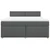 vidaXL Box spring postelja z vzmetnico temno siva 180x200 cm blago